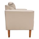 Ver imagem 3 de Kit 2 Poltronas Livia Corino Pés Chanfrado Castanho - D’Rossi Bege