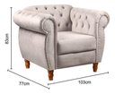 Ver imagem 4 de Sofá Nobreza Poltrona Chesterfield Vintage Retrô Clássico