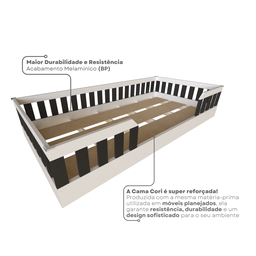 Cama Infantil Montessoriana Solteiro Cori Yescasa - 8