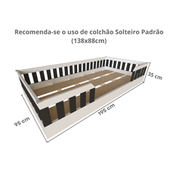 Cama Infantil Montessoriana Solteiro Cori Yescasa - 11