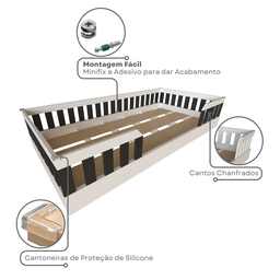 Cama Infantil Montessoriana Solteiro Cori Yescasa - 9