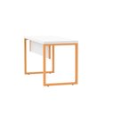 Ver imagem 6 de Mesa Escritório 1500x600x750mm M150-60pe40tub Branco-laranja Picasso