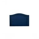 Ver imagem 1 de Cabeceira Solteiro 90x60 Suede Azul Tachas Fumê