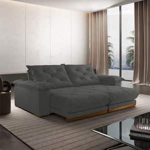 Sofá Retrátil Marrocos 2,90m 05 Lugares Mola Ensacada Txr