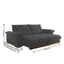 Ver imagem 3 de Sofá Retrátil Marrocos 2,90m 05 Lugares Mola Ensacada Txr