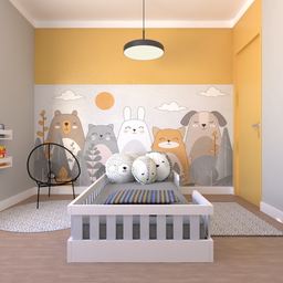 Cama Infantil Montessoriana Solteiro Cori Yescasa - 3