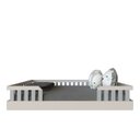 Ver imagem 1 de Cama Infantil Montessoriana Solteiro Cori Yescasa Branco/Cinza Cristal