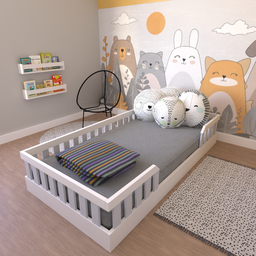 Cama Infantil Montessoriana Solteiro Cori Yescasa - 1