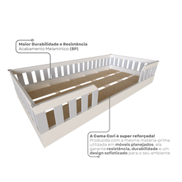 Cama Infantil Montessoriana Solteiro Cori Yescasa - 7