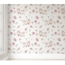 Ver imagem 2 de Papel de parede infantil floral fores menina rosa para quarto de bebê M² PP117