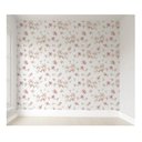 Ver imagem 1 de Papel de parede infantil floral fores menina rosa para quarto de bebê M² PP117
