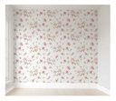 Ver imagem 1 de Papel de parede infantil floral fores menina rosa para quarto de bebê M² PP117