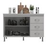 Balcão Modulado para Cozinha com Tampo Fidelitá Viena 120cm 2 Portas 3 Gavetas - 2