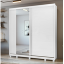 Ver imagem 1 de Guarda Roupas Velaris 2pts Correr 4gav 100% Mdf Branco Cod: 571.077