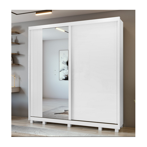 Guarda Roupas Velaris 2pts Correr 4gav 100% Mdf Branco Cod: 571.077