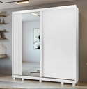 Ver imagem 1 de Guarda Roupas Velaris 2pts Correr 4gav 100% Mdf Branco Cod: 571.077