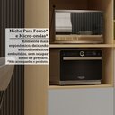 Ver imagem 7 de Paneleiro 100% MDF 2 Portas com Vidro 1 Gaveta com Espaço Torre Quente 70cm Aura Luciane Móveis