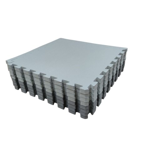 Kit 10 Tatame Eva Linha Premium 50x50x2cm 20mm Tons de Cinza