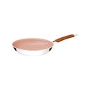 Ver imagem 1 de Frigideira Tramontina Romagna Aço Inox Cerâmico Marfim 20 Cm 1 L