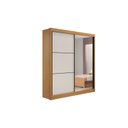 Ver imagem 1 de Guarda Roupa Solteiro 2 Portas 3 Gavetas - Atenas-cinamomo/off White - Móveis D'doro