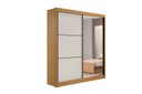 Ver imagem 1 de Guarda Roupa Solteiro 2 Portas 3 Gavetas - Atenas-cinamomo/off White - Móveis D'doro