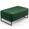 Puff Decorativo Para Sala De Estar Cléo W01 Base de Ferro 90cm Facto Verde Musgo - Lyam Decor - 1