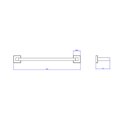 Ver imagem 2 de Porta Toalha Quadratta 300mm Cromado - Deca Deca Metais