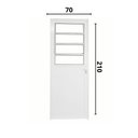 Ver imagem 7 de Porta Basculante Lambril Alumínio Branco 2.10 X 70 Lado Direito – Hale