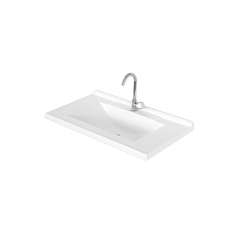 Lavatório Patinada de Mármore Sintético 80cm