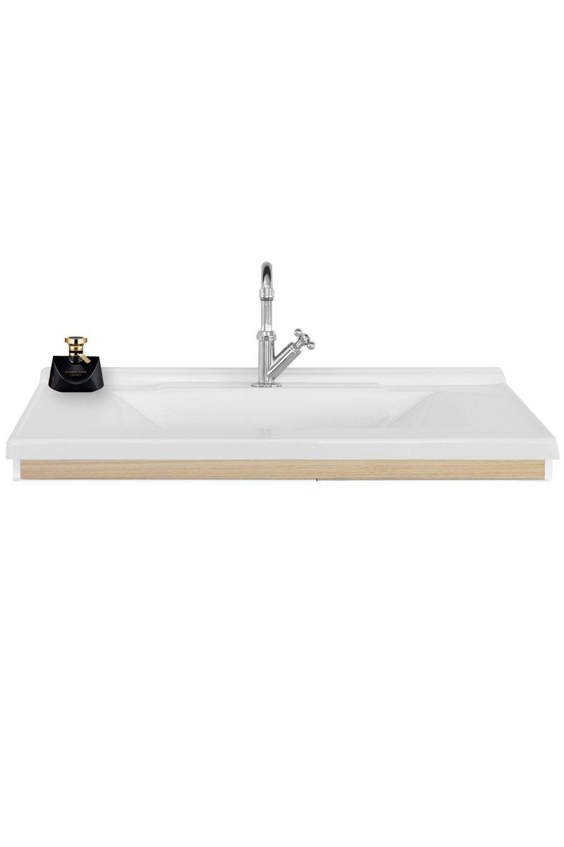 Lavatório Patinada de mármore sintético 80cm