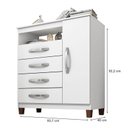 Ver imagem 3 de Cômoda Sapateira Catar Branco - Incorplac