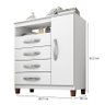 Cômoda Sapateira Catar Branco - Incorplac - 3