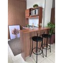 Ver imagem 6 de Bancada Ripada para Cozinha 120cm Freijó Ripado