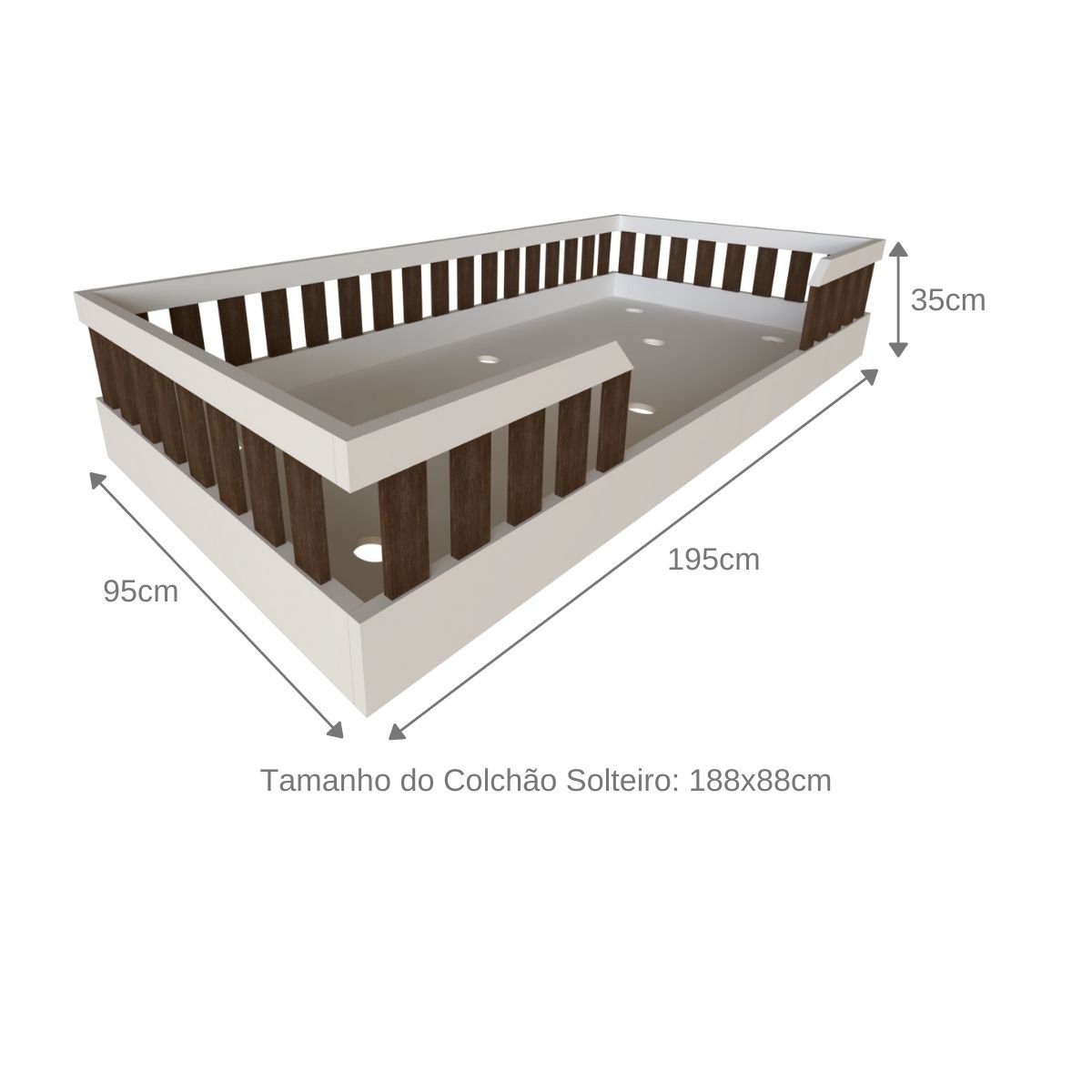 Cama Infantil Montessoriana Solteiro Cori Yescasa - 12