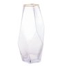Vaso com Borda Dourada Wolff Taj de Vidro 13cm x 28,5cm - 4