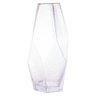 Vaso com Borda Dourada Wolff Taj de Vidro 13cm x 28,5cm - 1