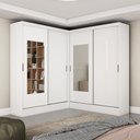 Ver imagem 1 de Closet Casal Duplo Belém 4 Portas com Espelho 4 Gavetas Carioca Móveis