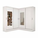 Ver imagem 2 de Closet Casal Duplo Belém 4 Portas com Espelho 4 Gavetas Carioca Móveis