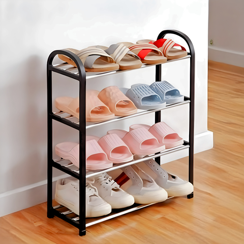 Sapateira de Entrada 8 Pares Calçados Premium Forte Inox de Porta