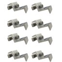 Ver imagem 1 de Kit 8 Grampo Painel Placa Solar Presilha Fixador Terminal Universal