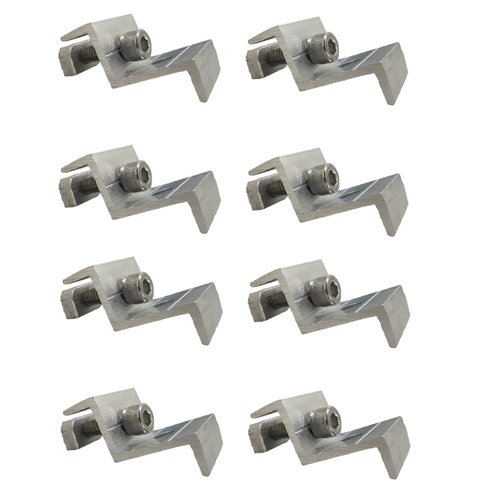 Kit 8 Grampo Painel Placa Solar Presilha Fixador Terminal Universal