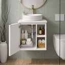 Ver imagem 3 de Gabinete Armario Banheiro Suspenso 100% Mdf 15mm 40cm Branco sem Furos