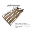 Ver imagem 7 de Cama Infantil Montessoriana Solteiro Cori Yescasa Branco/Carvalho Mel