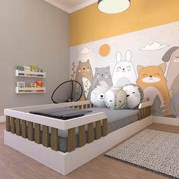 Cama Infantil Montessoriana Solteiro Cori Yescasa - 2