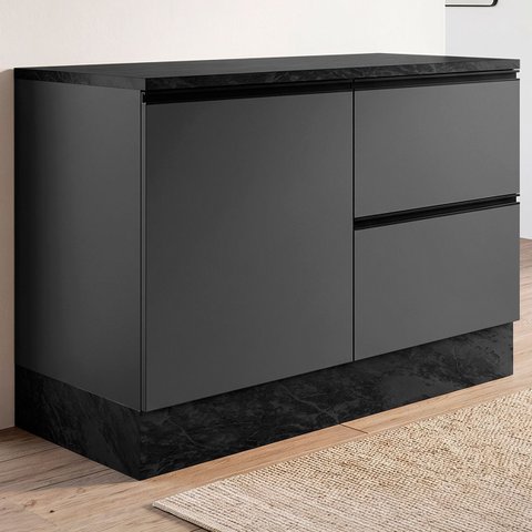 Balcão de Cozinha e Tampo 120cm Grace Grafite Z44 - Mpozenato