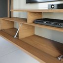 Ver mais imagens de Painel Bancada Suspensa para TV até 58 Pol. Maragogi Off White/Freijó - Colibri