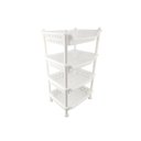 Ver imagem 3 de Prateleira Estante Fruteira Plástico Modular Multiuso 4 Andares Nitron Para Cozinha Lavanderia:Branc