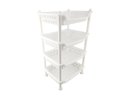 Ver imagem 3 de Prateleira Estante Fruteira Plástico Modular Multiuso 4 Andares Nitron Para Cozinha Lavanderia:Branc