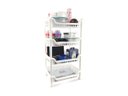 Ver imagem 1 de Prateleira Estante Fruteira Plástico Modular Multiuso 4 Andares Nitron Para Cozinha Lavanderia:Branc
