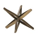 Ver imagem 3 de Escultura Estrela 3d em Metal Mart Pequeno:cobre